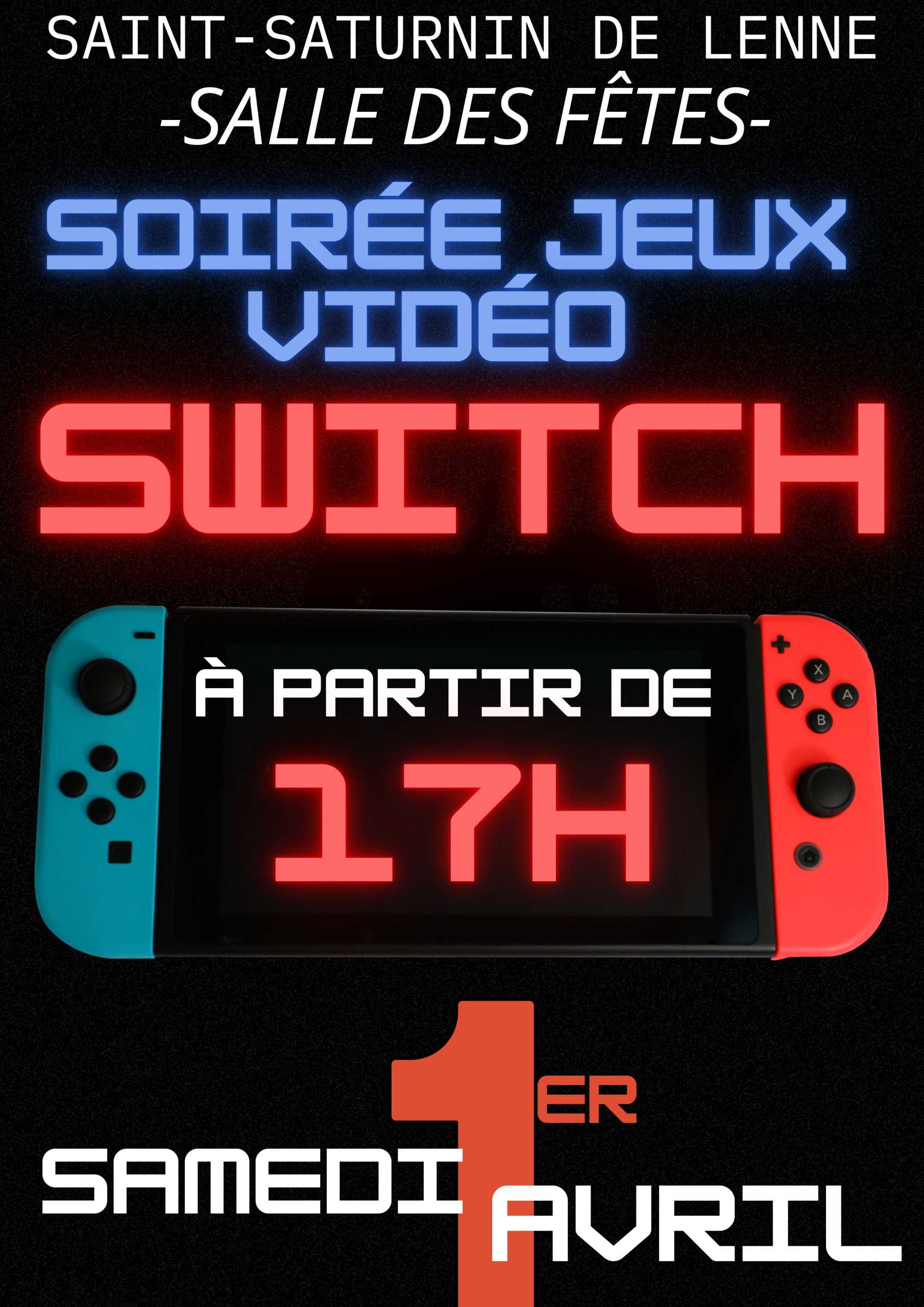 Lire la suite à propos de l’article [SAM. 1er AVRIL] SOIREE SWITCH !